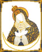 Алмазная (кристальная) мозаика Фрея, Икона Пресвятой Богородицы Остробрамская, 22х27 см