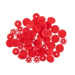 Кнопка рубашечная установочная пластик ⌀12 мм, 15 шт, 003 красный, Micron POM-12