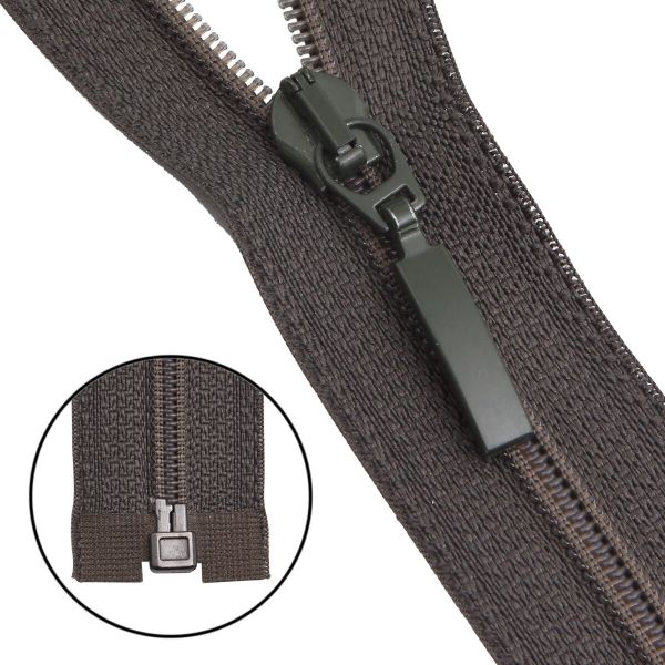 Молния спираль (витая) Arta Т5 (5 мм) 1 зам., разъем., 40 см, цв. 078 хаки, уп.5 шт