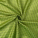 Ткань блузочная Poly satin 75 г/м², 200х145 см, 20 салатовый/ черный, Gamma PSS-002