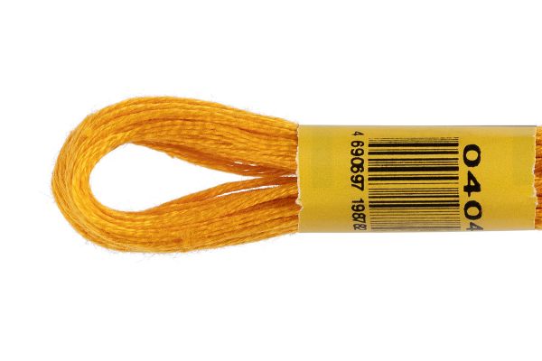 Мулине ПНК им.Кирова цв.0404 (174) золотистый, Россия, 24 мотка по 8 метров