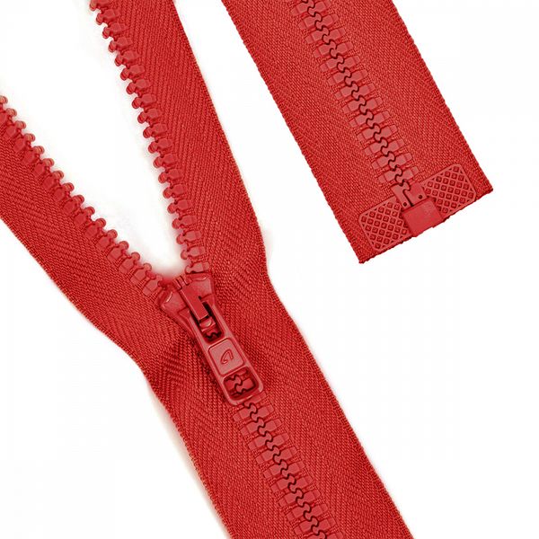 Молния трактор Arta Т5 (5 мм) 1 зам., разъем., 75 см, Arta.2076 Т5(6) цв.008 красный уп.25 шт