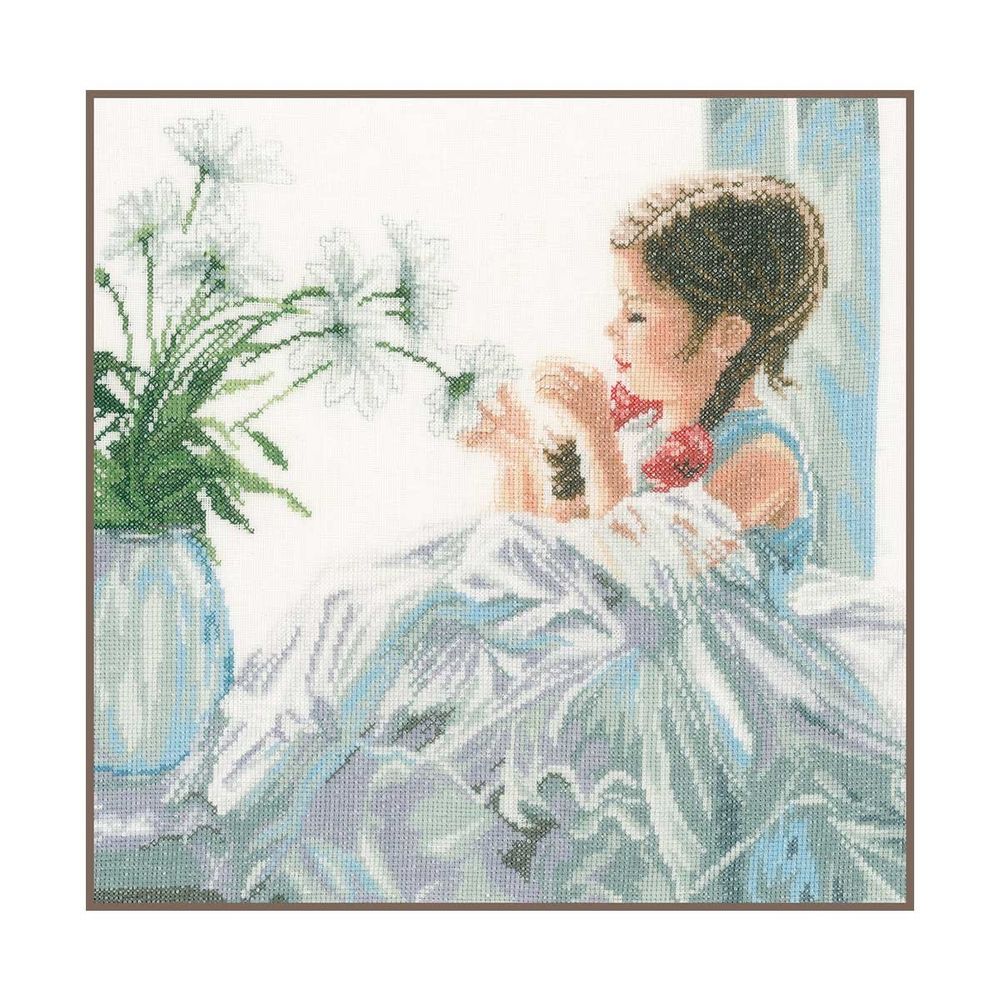 Набор для вышивания нитками Lanarte, Гадание 36х38см