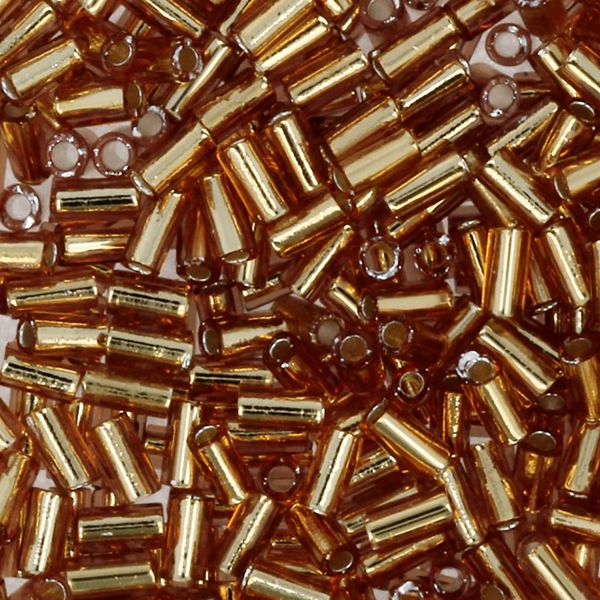 Бисер Toho Bugle 3 (3 мм), 25 г (5х5 г), 0022C т.золотистый