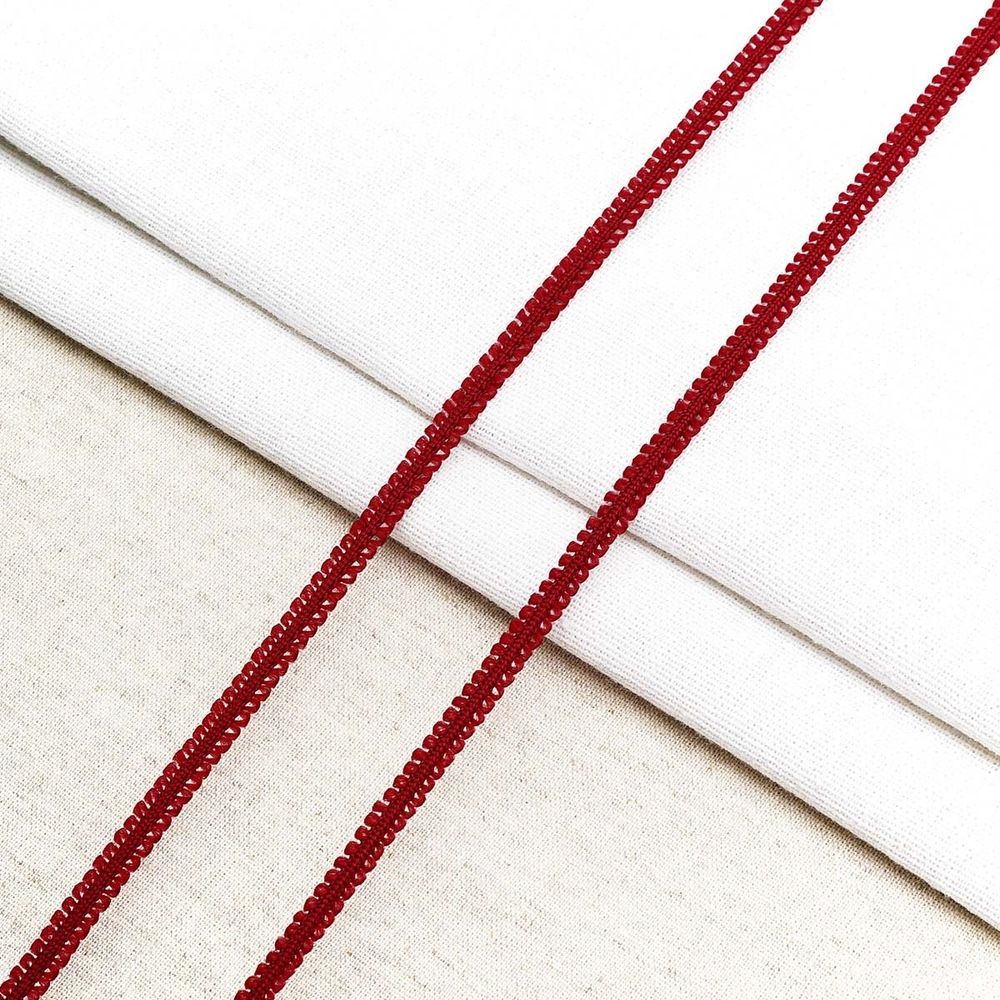 Шнур отделочный сороконожка ⌀5.0 мм / 30 метров, бордо, С873