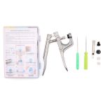 Сет №1, mini, пластиковые кнопки, цвета в ассортименте, 360 шт и ручной пресс, New Star