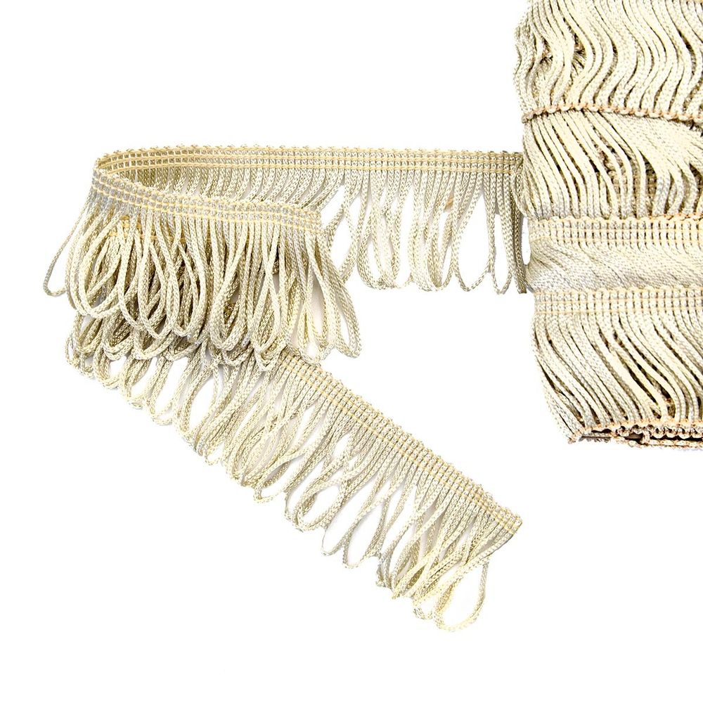 Бахрома отделочная 35.0 мм / 25 метров, цв.196 бежевый