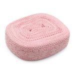 Кружево вязаное (тесьма) хлопковое 60 мм / 25 метров, рис.60.01.178 (розовый) С3749Г17