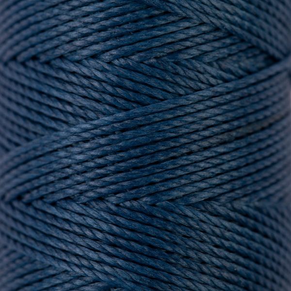 Нитки для кожи вощёные (полиэстер) 0.45х, 40 м, 1 катушка, 008 синий, LC-005 Промысел