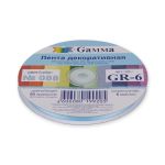 Лента репсовая (в рубчик) 6.0 мм / 45.5 метра, 088 голубой, Gamma GR-06
