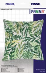 Набор для вышивания нитками Panna, Подушка. Джунгли, 40х40 см
