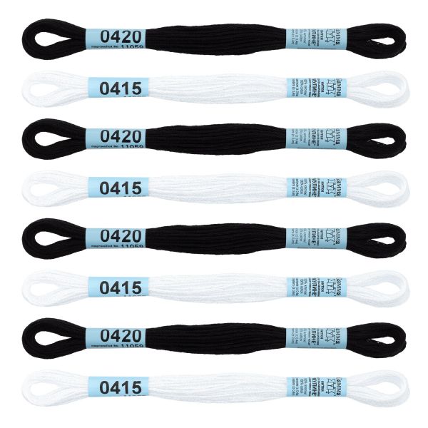 Мулине Gamma 100% хлопок, цв.classic, 8 мотков по 8 метров