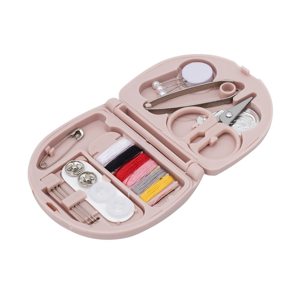 Швейный дорожный набор 15.5х1.5х1 см, розовый