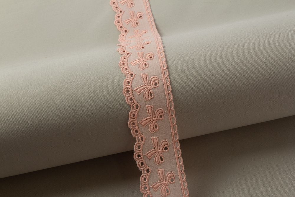 Кружево шитьё 40 мм / 10 м, розовый, Gamma GYEM-4001 Кружево шитьё 40 мм / 10 м, розовый, Gamma GYEM-4001