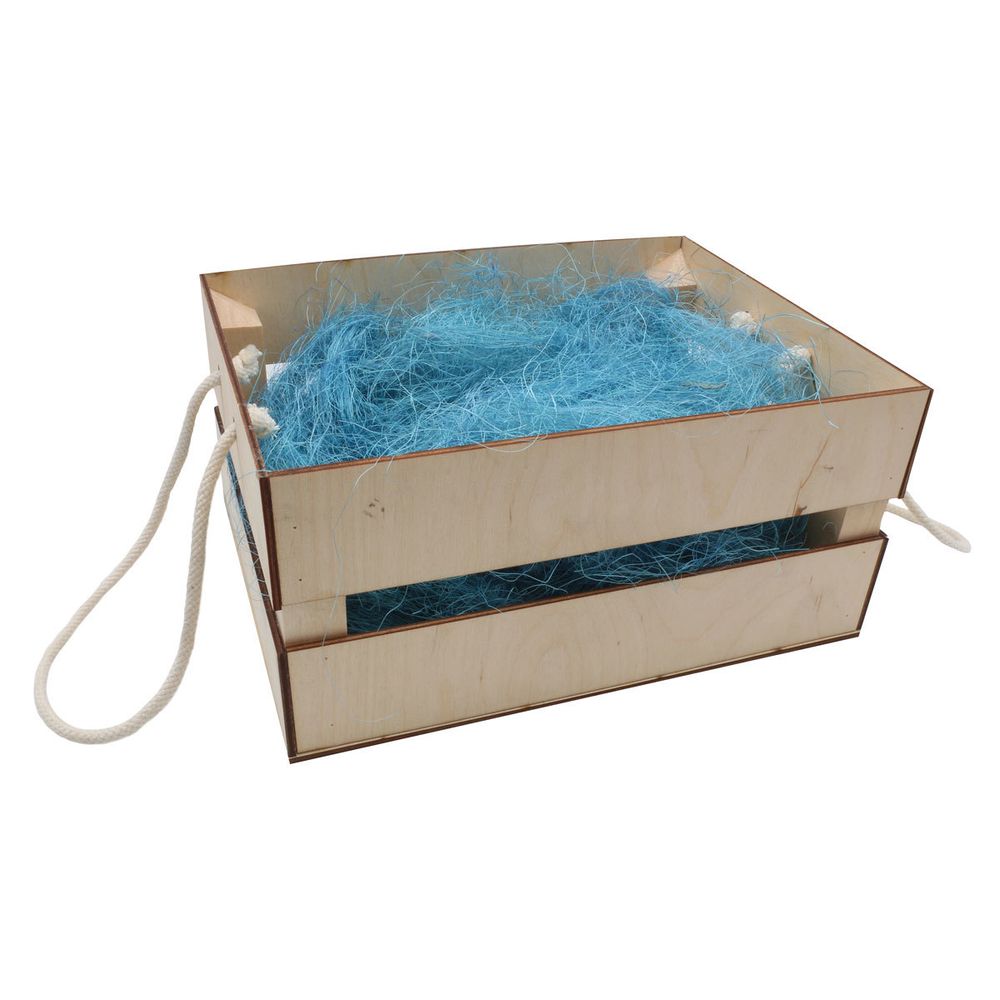 Деревянный ящик для оформления подарка с наполнением №10,20х25 см