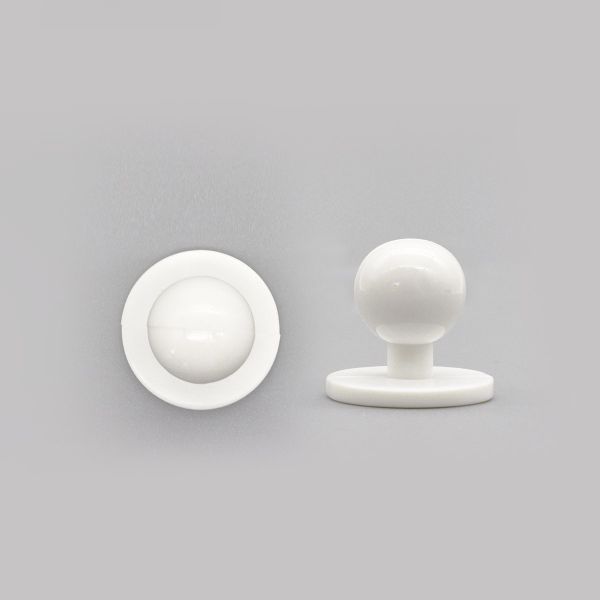 Пукля поварская, цветная, 10 мм (кипенно-белый) П-10, 500 шт