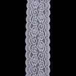 Кружево эластичное (стрейч) 100 мм / 13.71 метров, C501 белый