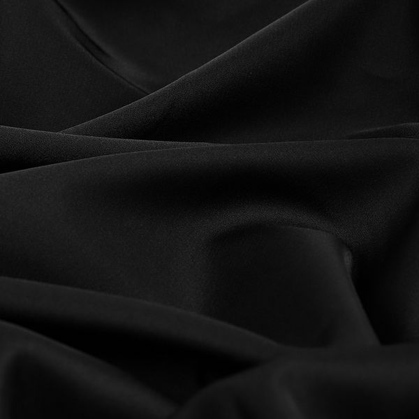 Шелк Армани 120 г/м², 150 см / 2 метра, TBY120Arm-016.2, цв.16 черный