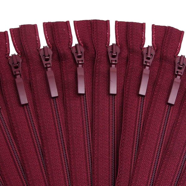 Молния спираль (витая) Arta Т5 (5 мм) 1 зам., н/раз., 18 см, цв. 021 бордовый, уп.10 шт