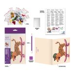 Кристальная (алмазная) мозаика Фрея ALVO-611, открытка, Такса на скейте, 14.8х10.5 см