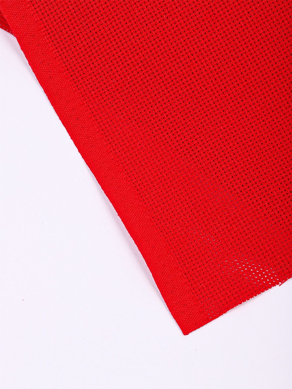 Канва для вышивания крупная, 854 (10х44кл) 40х50 см, цв. красный