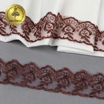 Кружево капроновое 45 мм / 9.14 м, TBS.30010 цв.142 (158) коричневый, Kruzhevo