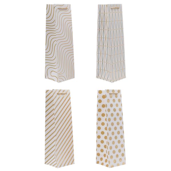 Набор подарочных новогодних пакетов под бутылку, 