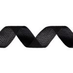 Тесьма (лента) окантовочная 18 мм / 100 метров, черный, Gamma 018 О черный