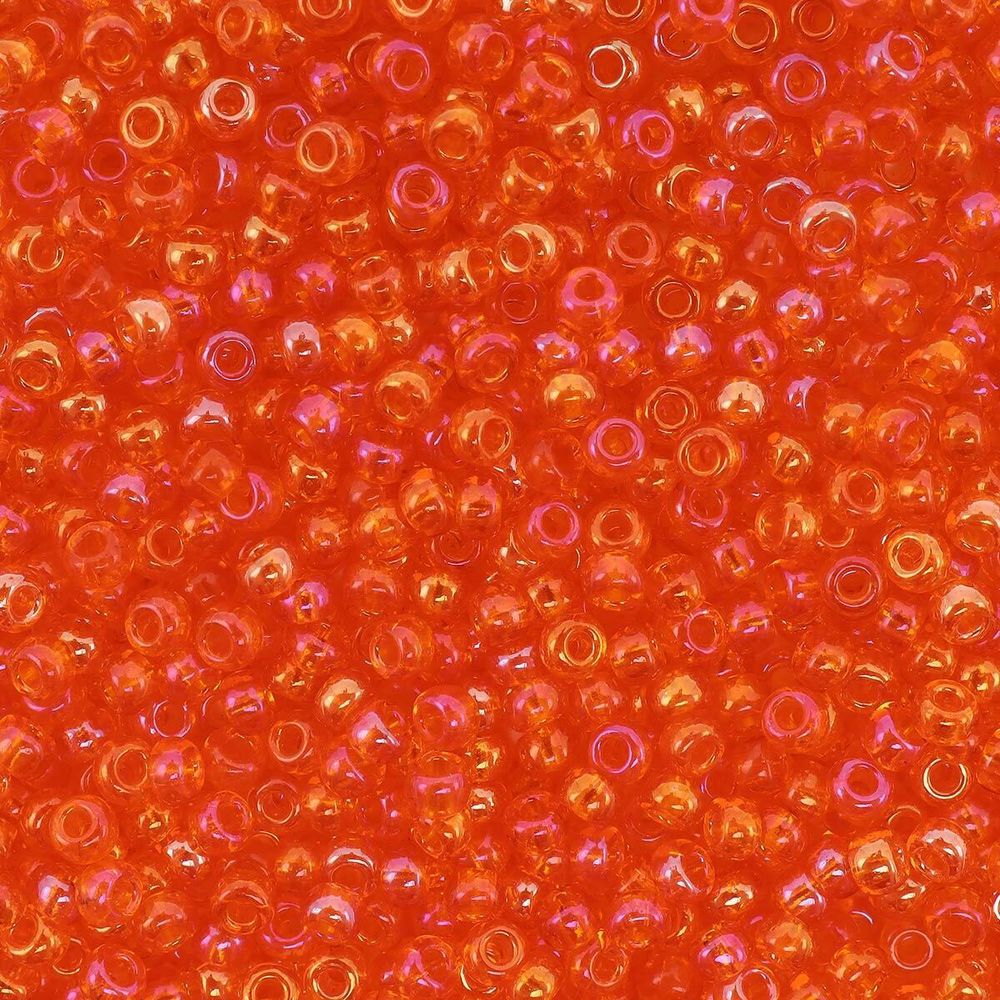 Бисер Preciosa прозрачный с радужным покрытием, 10/0 (91030), круг. отв., 500 г