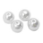 Бусины пластик (жемчуг) ⌀12 мм, 25 г, Astra&Craft, 001 NL белый