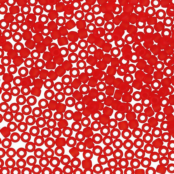 Бисер Toho 11/0 круглый (2.2 мм), 25 г (5х5 г), 0005F красный матовый