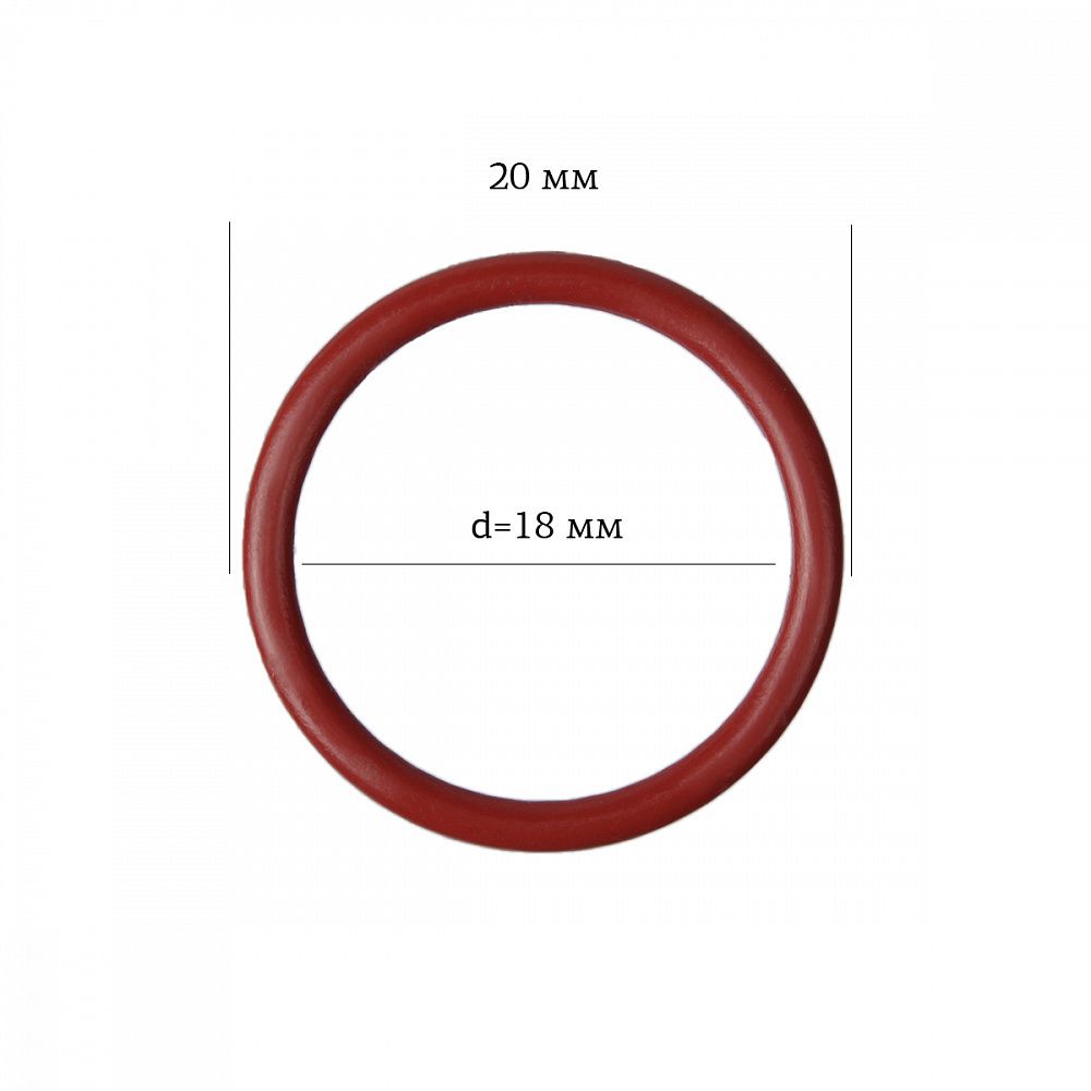 Кольца для бюстгальтера металл ⌀17.8 мм, 101 т.красный, Arta, 50 шт