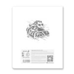 Тетрадь общая с пластик.обложкой 180 мкм, ч/б запечат. титульн.лист, A5 48 л. на скобе 65 г/м², белизна 100% 10 шт клетка, 01495 МИКС - Чёрно-белый мир, Светоч Т196