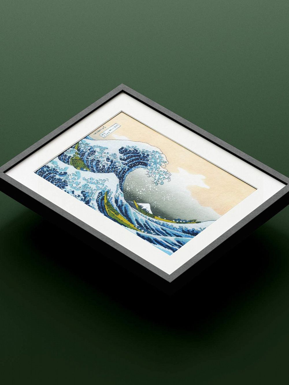 Набор для вышивания нитками Риолис, РТ Большая волна в Канагаве 40х30 см