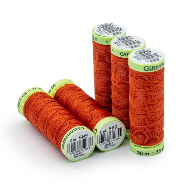 Нитки отделочные Gutermann Top Stitch, 30м, 589 кирпичный, 5 катушек