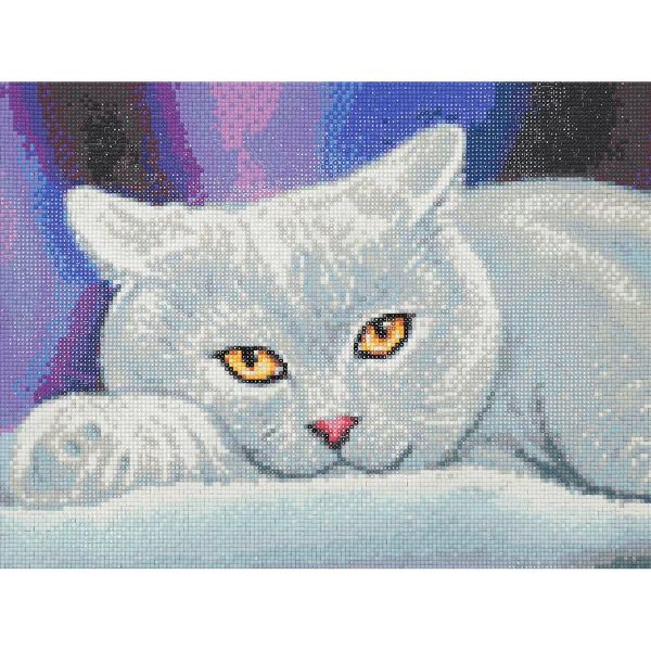 Алмазная (кристальная) мозаика Cristyle, Британская кошка Клео, 40х30 см