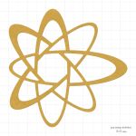 Нож для вырубки 6.6х6.6 см, Атом, Mr.Painter DICUT-M0053