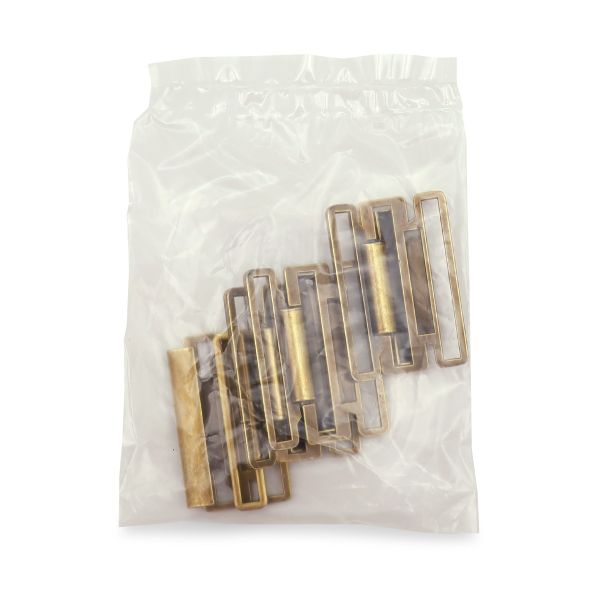 Пряжка ременная металл 40 мм, бронза, 4 шт