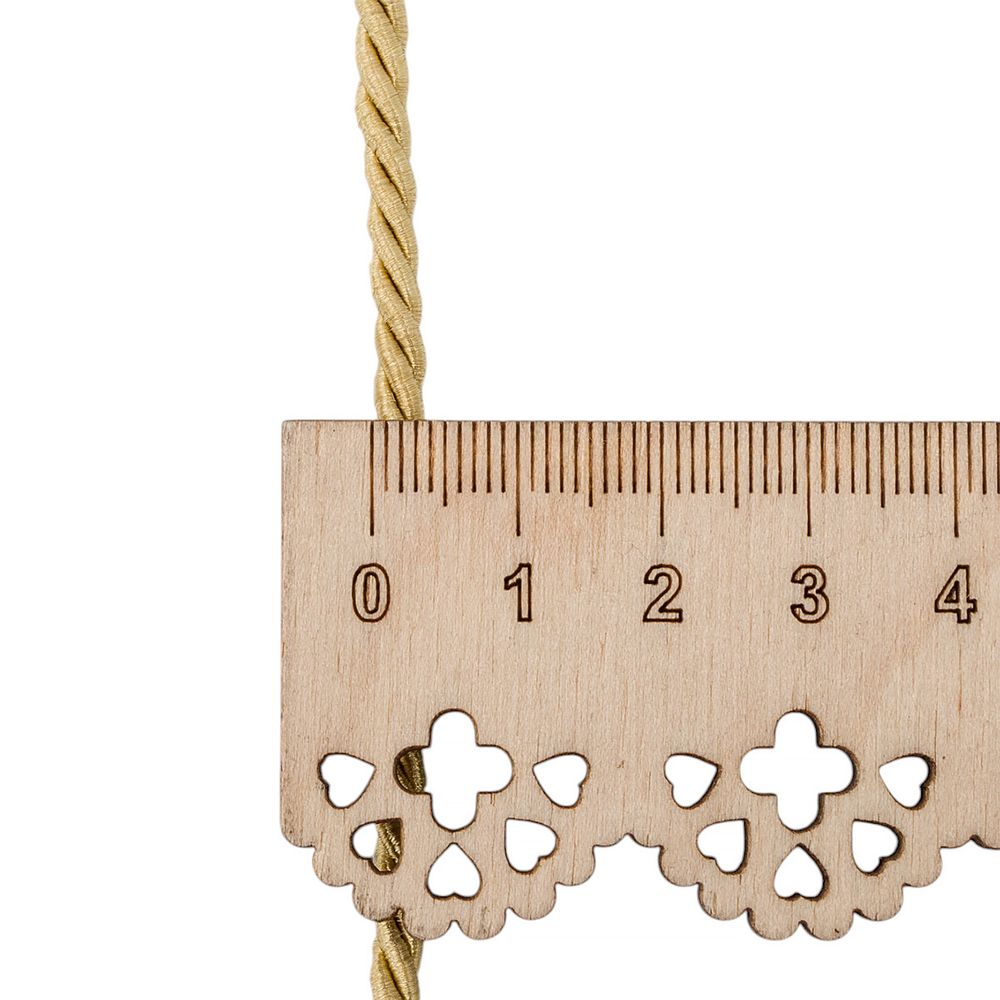 Шнур витой 3мм / 18,29м, 046 золотистый, 1AS-169