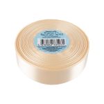 Лента атласная 1-сторонняя 25.0 мм / 33±2 метра, №075/2 кремово-персиковый, Gamma