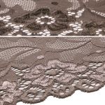 Кружево бельевое эластичное 150 мм / 13.72 м, цв. C072 шиншилла