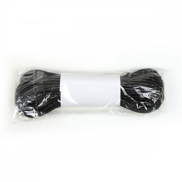 Резинка шляпная (шнур эластичный) 4.0 мм / 5±0.5 метров, цв.F322 черный