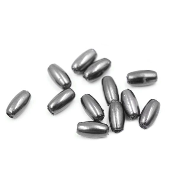 Бусины пластик (жемчуг) 3х6 мм, 15 г, Astra&Craft, J527 темно-серый