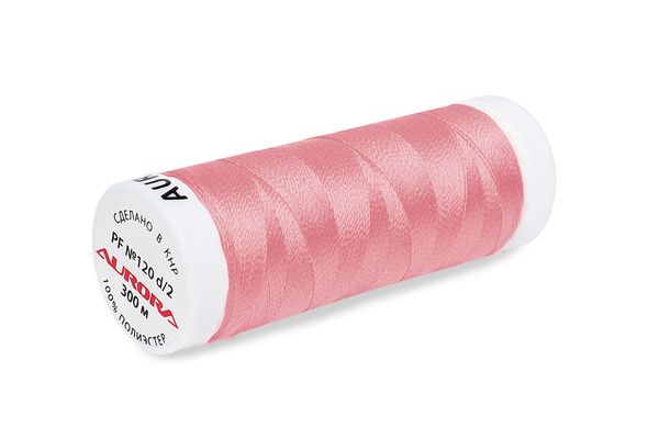 Нитки для креативных работ Aurora №120, 300 м, цв. PF117, 5 катушек