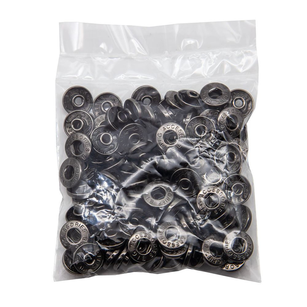 Часть кнопки Альфа (S-образная) ⌀13.5 мм (B-часть), 520 чер.никель пруж, 100 шт, BIG