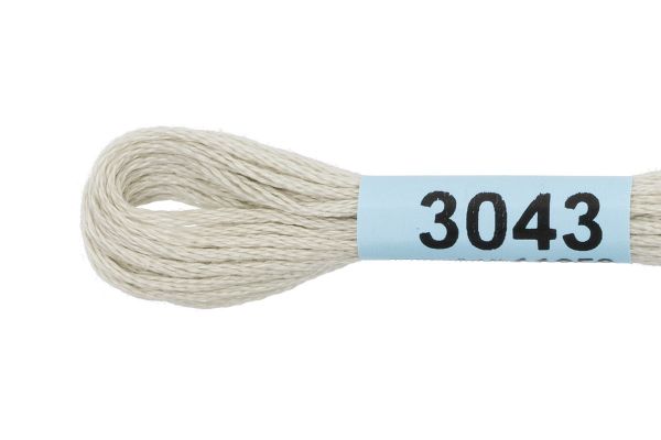 Мулине Gamma 100% хлопок, цв.3043 лен натуральный, 24 мотка по 8 метров