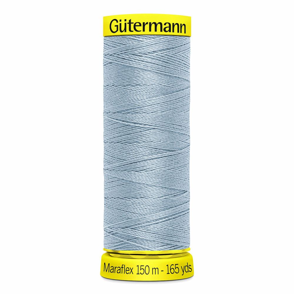 Нитки для трикотажа Gutermann Maraflex, 150м, 075 бледный джинс, 5 катушек