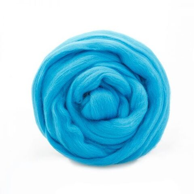 Шерсть для валяния Троицкая тонкая 1х100 г (до 23 мкр), 583 бирюза