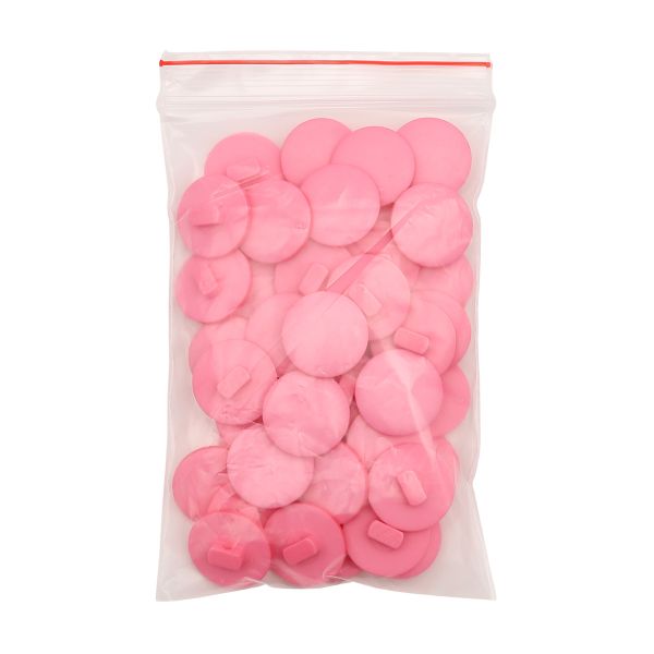 Пуговицы на ножке 28L (18мм), пластик (Pink (розовый)), NE68, 48 шт