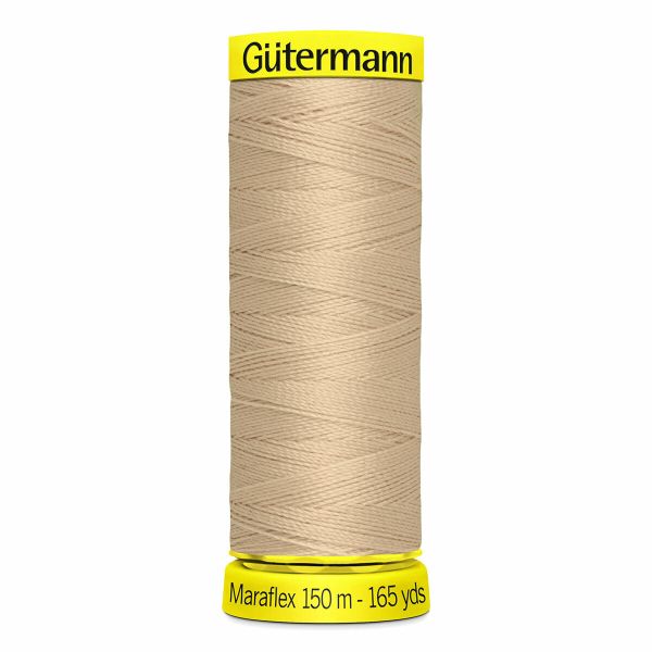Нитки для трикотажа Gutermann Maraflex, 150м, 186 крем-брюле, 5 катушек